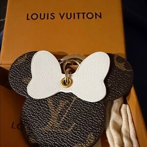 Louis Vuitton Brown and White Mouse Keychain